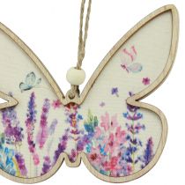daiktų Butterfly Medinė Dekoratyvinė Kabykla Lininė 11,5x9,5cm 6 vnt