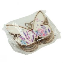 daiktų Butterfly Medinė Dekoratyvinė Kabykla Lininė 11,5x9,5cm 6 vnt