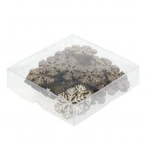 daiktų Snaigės aukso kalėdinė dekoracija Ø4cm 48 vnt