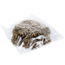 daiktų Snaigės auksas pakabinti Ø8cm - Ø12cm 9vnt