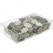 daiktų Snaigių medžio blizgučių mišinys Ø2cm 144p