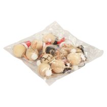 daiktų Sniego senelis medžio dekoravimo kabykla Kalėdinis Natural 5cm 12vnt