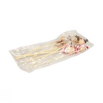 daiktų Sniego žmogaus dekoratyvinis kamštis gėlių kištukas natūralios medienos 5cm 9vnt