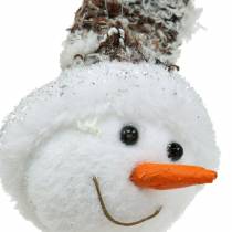 daiktų Dekoratyvinė kabykla sniego senelio galva 9cm x 6cm 6vnt