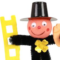 daiktų Kaminšrėvio gėlės kuolo dekoracija, Naujųjų metų išvakarių sėkmės talismanas, 17 cm, 24 dalys