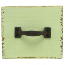 daiktų Sodinimo stalčius šviesiai žalias shabby chic 12,5×12,5×10 cm