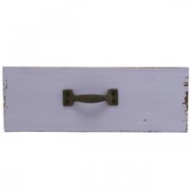 daiktų Sodinamosios dekoratyvinis stalčius Shabby Chic Wood Purple 25×13×8cm