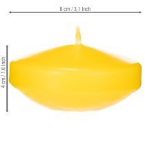 daiktų Plaukiojanti žvakė, plaukiojantis dekoratyvinis elementas, universalus panaudojimas namuose ir sode, 8 cm, 8 vnt.