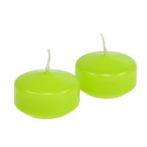 daiktų Plaukiojančios žvakės Žalia 4,5cm 8 vnt