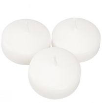 daiktų Plaukiojančios žvakės Baltos 4,5cm 28 vnt
