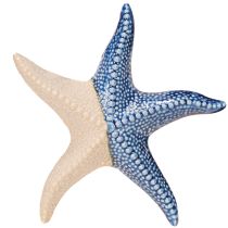 daiktų Starfish porcelianinis smėlio mėlynas stalo dekoravimas jūrinis Ø15cm 2vnt