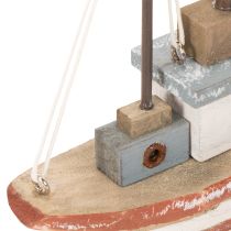 daiktų Dekoratyvinis medinis laivelio modelis palangei 20 cm