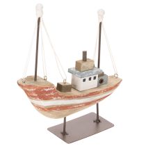 daiktų Dekoratyvinis medinis laivelio modelis palangei 20 cm
