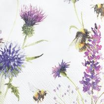daiktų Servetėlės vasaros kamanių bičių dekoravimas 25x25cm 20vnt