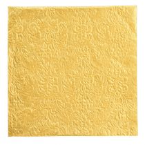 Servetėlės kalėdinės aukso reljefinio rašto 33x33cm 15vnt
