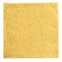 daiktų Servetėlės auksinės su reljefiniais ornamentais 33x33cm 15 vnt