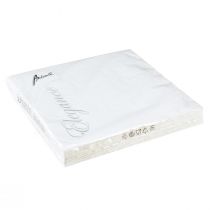 daiktų Servetėlės Balta Stalo puošmena Reljefinis Raštas 33x33cm 15 vnt