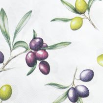 daiktų Servetėlės su alyvuogėmis vasaros stalo puošmena 33x33cm 20 vnt