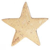 daiktų Servetėlių žiedai star gold antique look metal 6.5cm Ø4cm 4 vnt