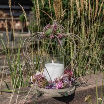 Shabby Chic Deco Crown Rustic metalinė karūna pakabinimui H34cm