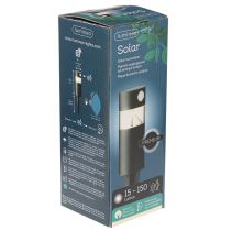 daiktų Saulės energija varomas sodo šviestuvas su judesio jutikliu, LED, 34 cm