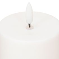 daiktų Saulės žvakė LED žvakė su laikmačiu Balta Šiltai balta Ø7cm H12.5cm