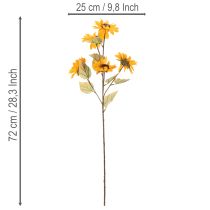 daiktų Dirbtinė saulėgrąža, tikroviška dekoracija, 72 cm, 2 vnt.