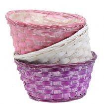 daiktų Skiedrų dubuo apvalus violetinis/baltas/rožinis Ø19cm 8 vnt