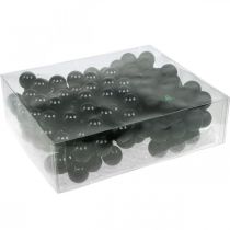 daiktų Mini kalėdiniai rutuliai ant vielos juodo stiklo Ø25mm 140 vnt