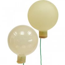 daiktų Mini Kalėdiniai kamuoliukai kremo mišinys matinis/blizgus Ø40mm 32 vnt