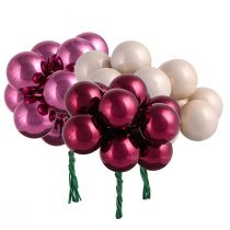 daiktų Veidrodinės uogos iš stiklo Uoga Pink Beige Ø25mm 140 vnt