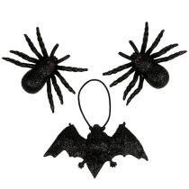 daiktų Voro, šikšnosparnio figūrėlės juodos 10cm, 14cm 3 vnt