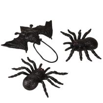 daiktų Vorų, šikšnosparnių figūrėlės juodos 10 cm, 14 cm 3 vnt.