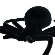 Voras juodas 16cm flokuotas