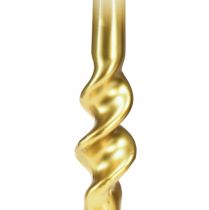 daiktų Susuktos žvakės balto aukso spiralinės žvakės Ø2cm H30cm 2 vnt