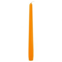 Kūginės žvakės 250/23 Oranžinė 12vnt