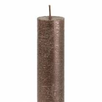 Žvakės per spalvotą varinį metalinį 34mm×240mm 4vnt