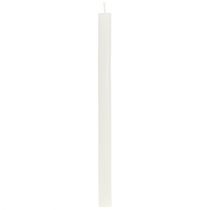 daiktų Kūginės žvakės vienspalvės kreminės baltos 21×240mm 12 vnt