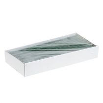 daiktų Kūginė žvakė tamsiai žalia vienspalvė 34 x 240mm 4 vnt
