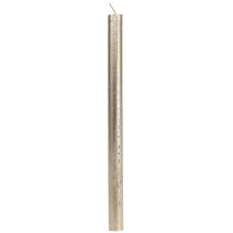daiktų Kūginės žvakės vienspalvio šviesaus aukso 21×240mm 12 vnt