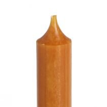 daiktų Stick žvakės trumpos vaško žvakės karamelės spalvos 21x110mm 6 vnt