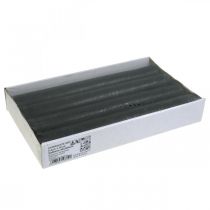 daiktų Kūginės žvakės vienspalvės antracitinės žvakės 34×240mm 4 vnt.