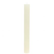 daiktų Kūginės žvakės vienspalvės kreminės 34mm x 300mm 4 vnt