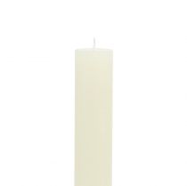 daiktų Kūginės žvakės vienspalvės kreminės 34mm x 300mm 4 vnt