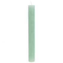 daiktų Šviesiai žalios spalvos žvakės 34mm x 300mm 4vnt