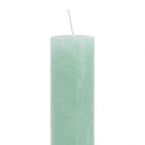 daiktų Šviesiai žalios spalvos žvakės 34mm x 300mm 4vnt