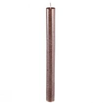 daiktų Kūginės žvakės vienspalvės varinės metalinės 21×240mm 12 vnt