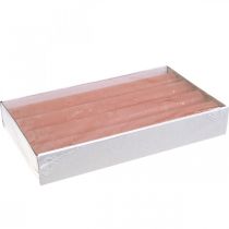 daiktų Kūginės žvakės vienspalvės Orange Peach 34×240mm 4vnt