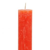 daiktų Oranžinės spalvos žvakės 34mm x 240mm 4vnt