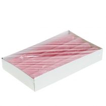 daiktų Žvakės lazdelės dažytos rožine spalva 34mm x 240mm 4 vnt